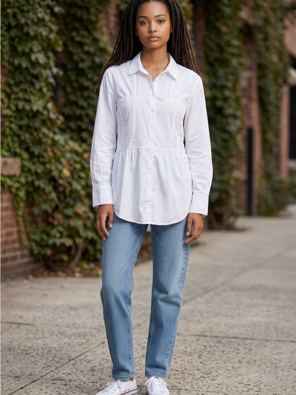 House of Harlow Corset Seam Blouse